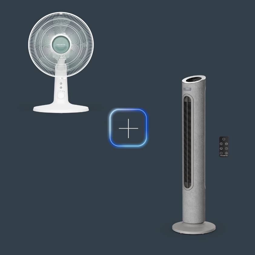 Promo Pack Eole Home Ventilador de torre + Ventilador de mesa Turbo Silence Extreme +