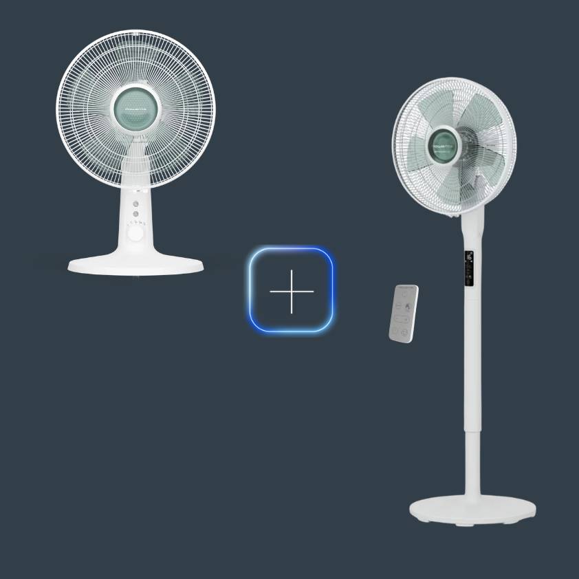 Promo Pack Turbo Silence Extreme Ventilador de pie + Turbo Silence Extreme Ventilador de mesa