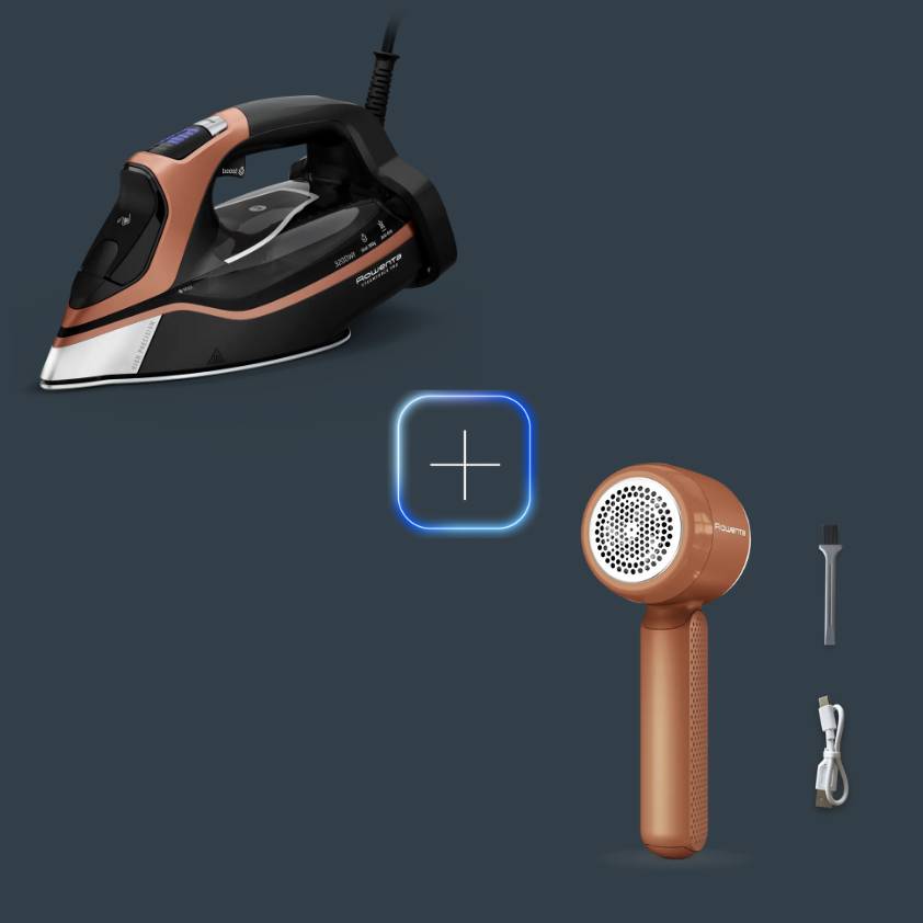 Promo Pack Plancha de vapor Steam Iron Force + Quitapelusas